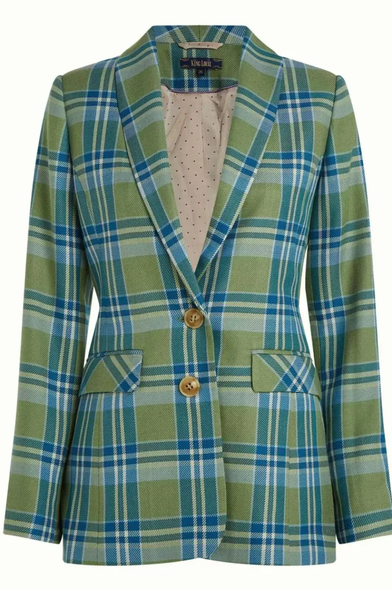 King Louie Jassen & Blazers<Brooke Blazer Nomad Check Jade Green