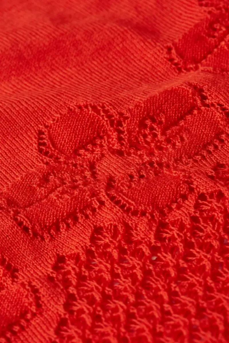 King Louie Vesten<Cardi Yoke Bonet Red