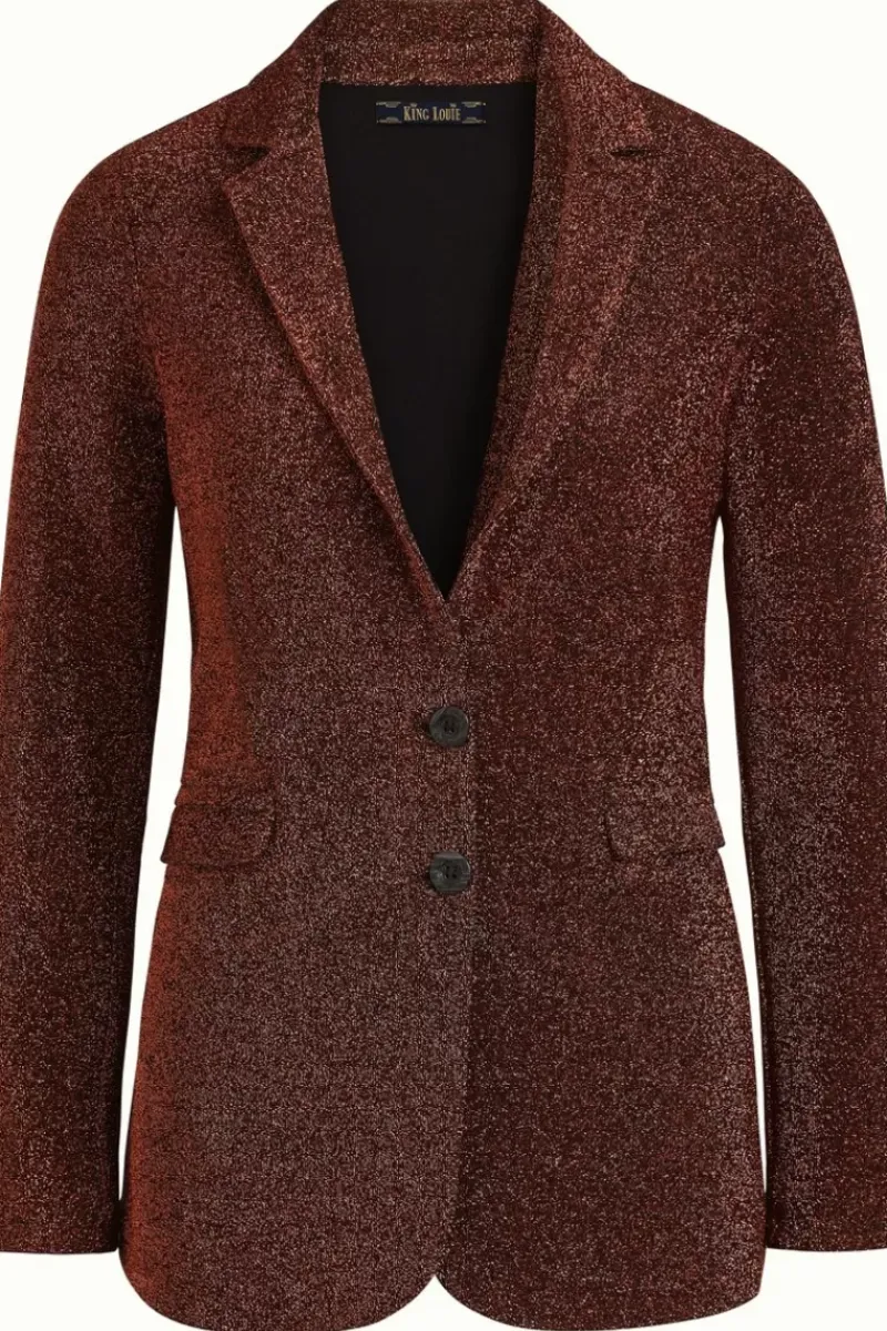 King Louie Jassen & Blazers<Daisy Long Blazer Ballroom Copper