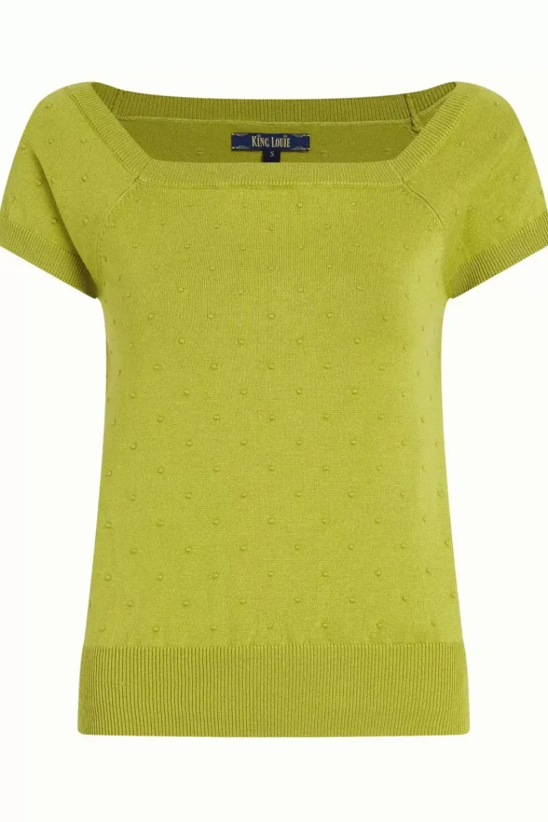 King Louie Tops & Shirts<Marie Top Droplet Cress Yellow