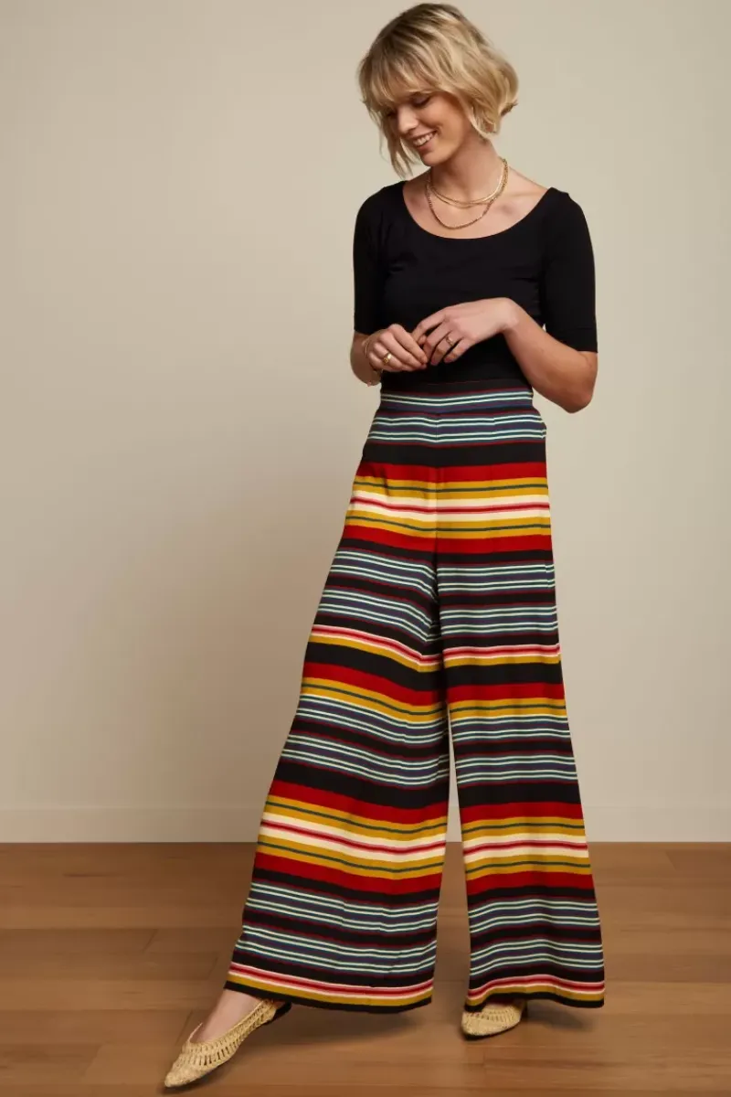 King Louie Broeken<Palazzo Pants Maxim Stripe Black