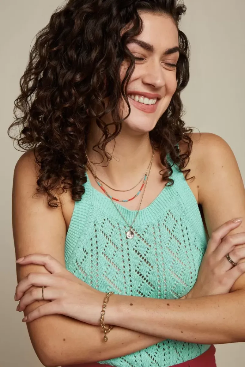 King Louie Tops & Shirts<Sofie Top Maisel Yucca Green