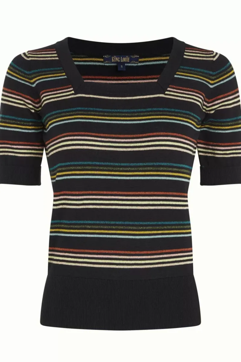 King Louie Tops & Shirts<Square Top Riera Stripe Black
