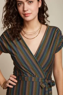 King Louie Jurken<Abigail Dress Mariani Stripe Black