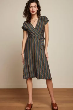 King Louie Jurken<Abigail Dress Mariani Stripe Black