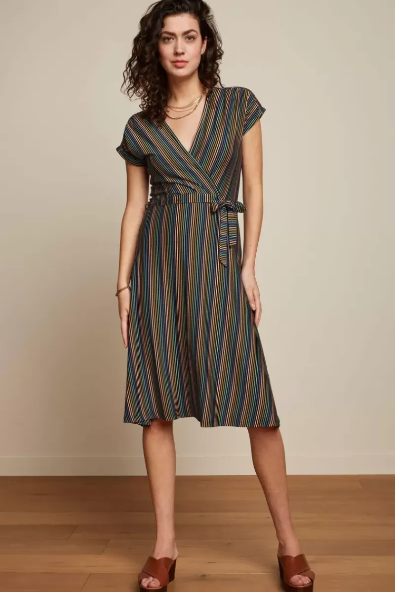 King Louie Jurken<Abigail Dress Mariani Stripe Black