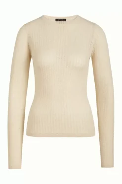 King Louie Tops & Shirts<Agnes Ajour Top Cottonclub Cream