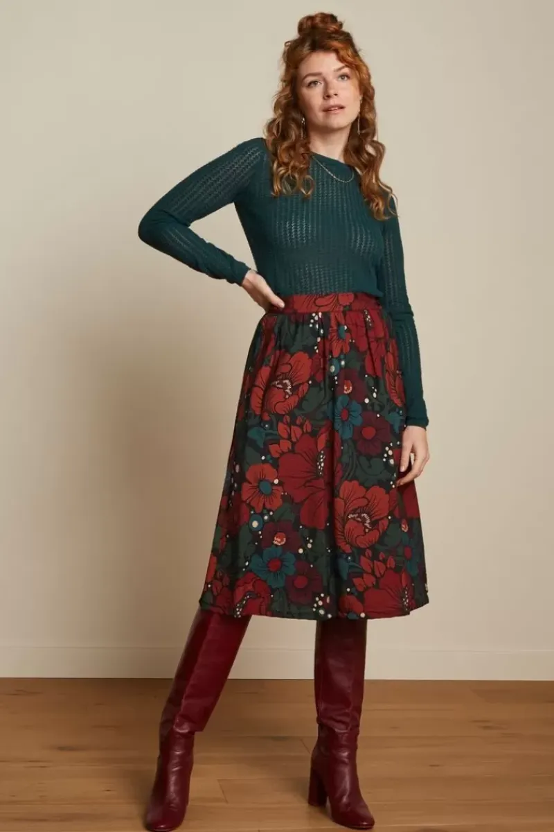 King Louie Tops & Shirts<Agnes Ajour Top Cottonclub Pine Green