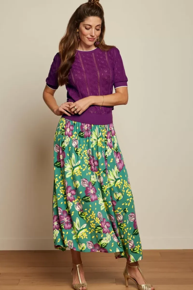 King Louie Tops & Shirts<Agnes Puff Top Herrero Sparkling Purple
