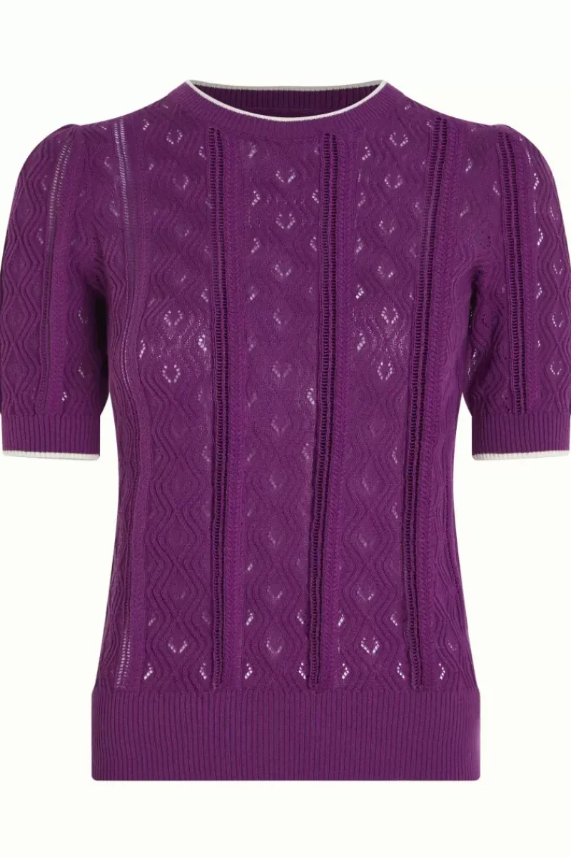 King Louie Tops & Shirts<Agnes Puff Top Herrero Sparkling Purple