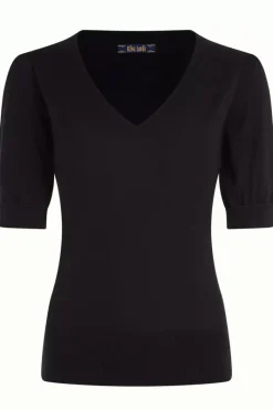 King Louie Tops & Shirts<Agnes V Puff Top Cottonclub Black