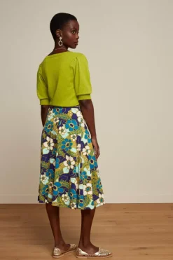 King Louie Tops & Shirts<Agnes V Puff Top Droplet Cress Yellow