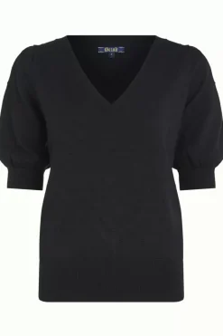 King Louie Tops & Shirts<Agnes V Puff Top Droplet Black