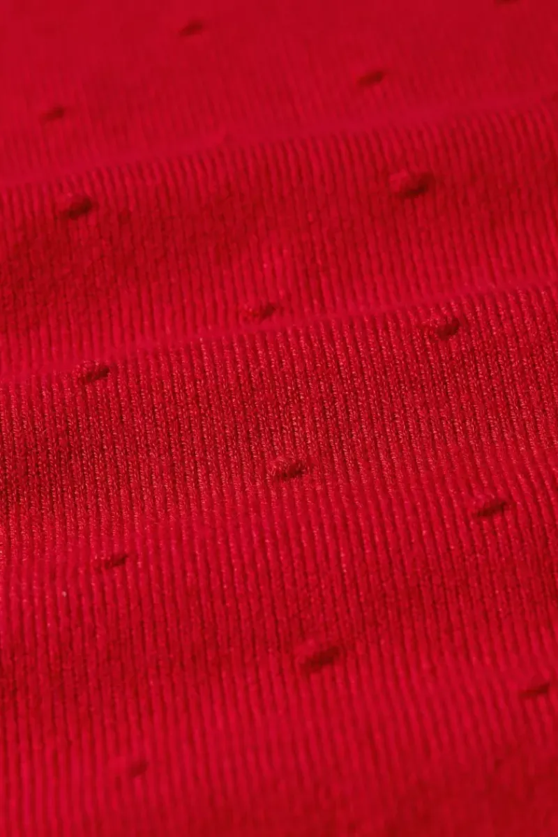 King Louie Tops & Shirts<Agnes V Puff Top Droplet Chili Red