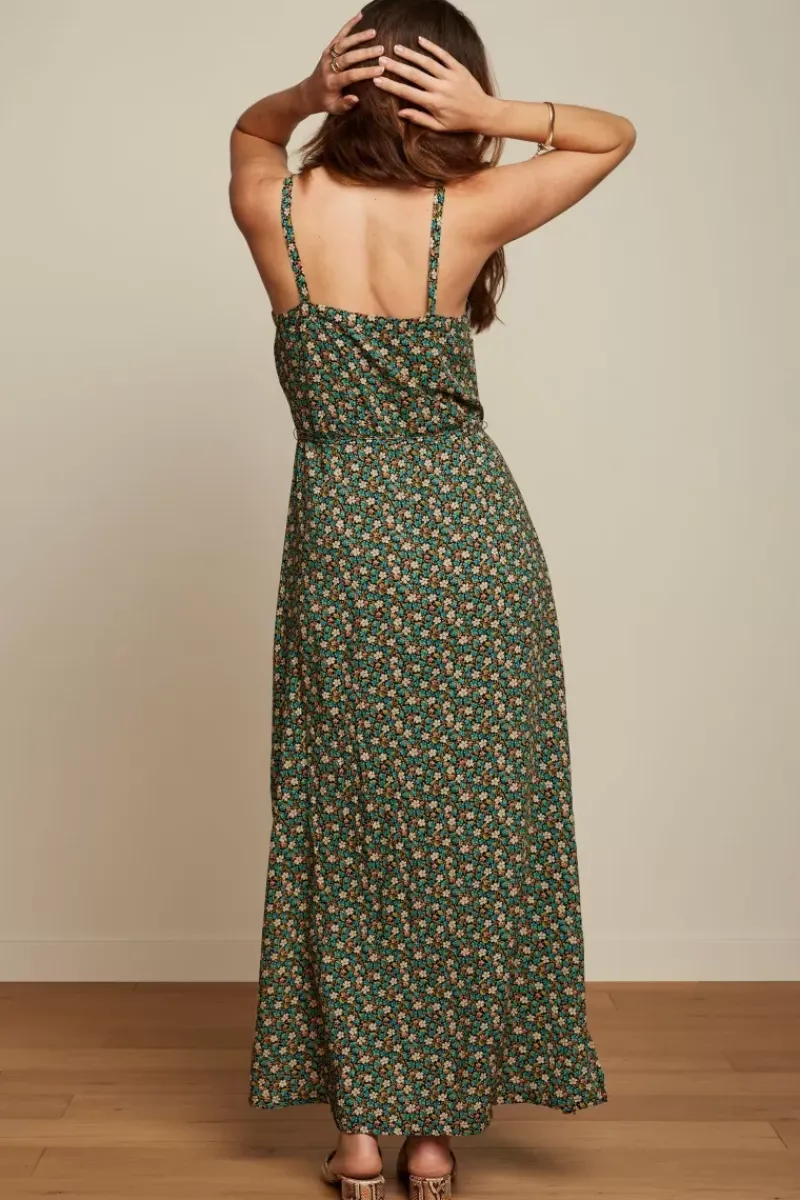 King Louie Jurken<Allison Maxi Dress Caliente Atlantis Green