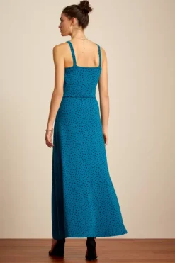 King Louie Jurken<Allison Maxi Dress Farola Bay Blue