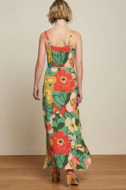 King Louie Jurken<Allison Maxi Dress La Monia Dusty Turquoise