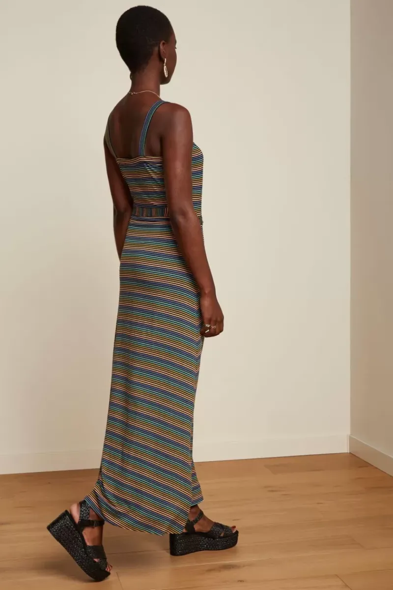 King Louie Jurken<Allison Midi Dress Mariani Stripe Black