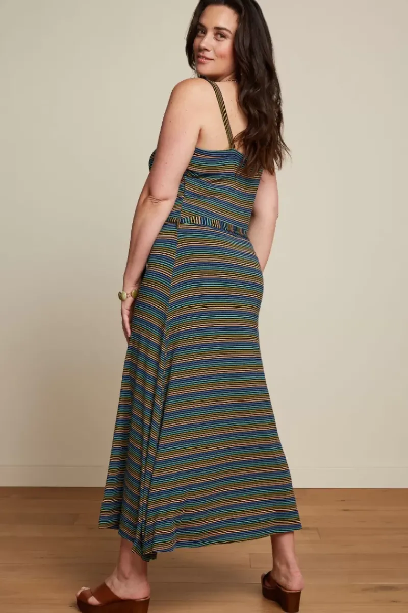 King Louie Jurken<Allison Midi Dress Mariani Stripe Black