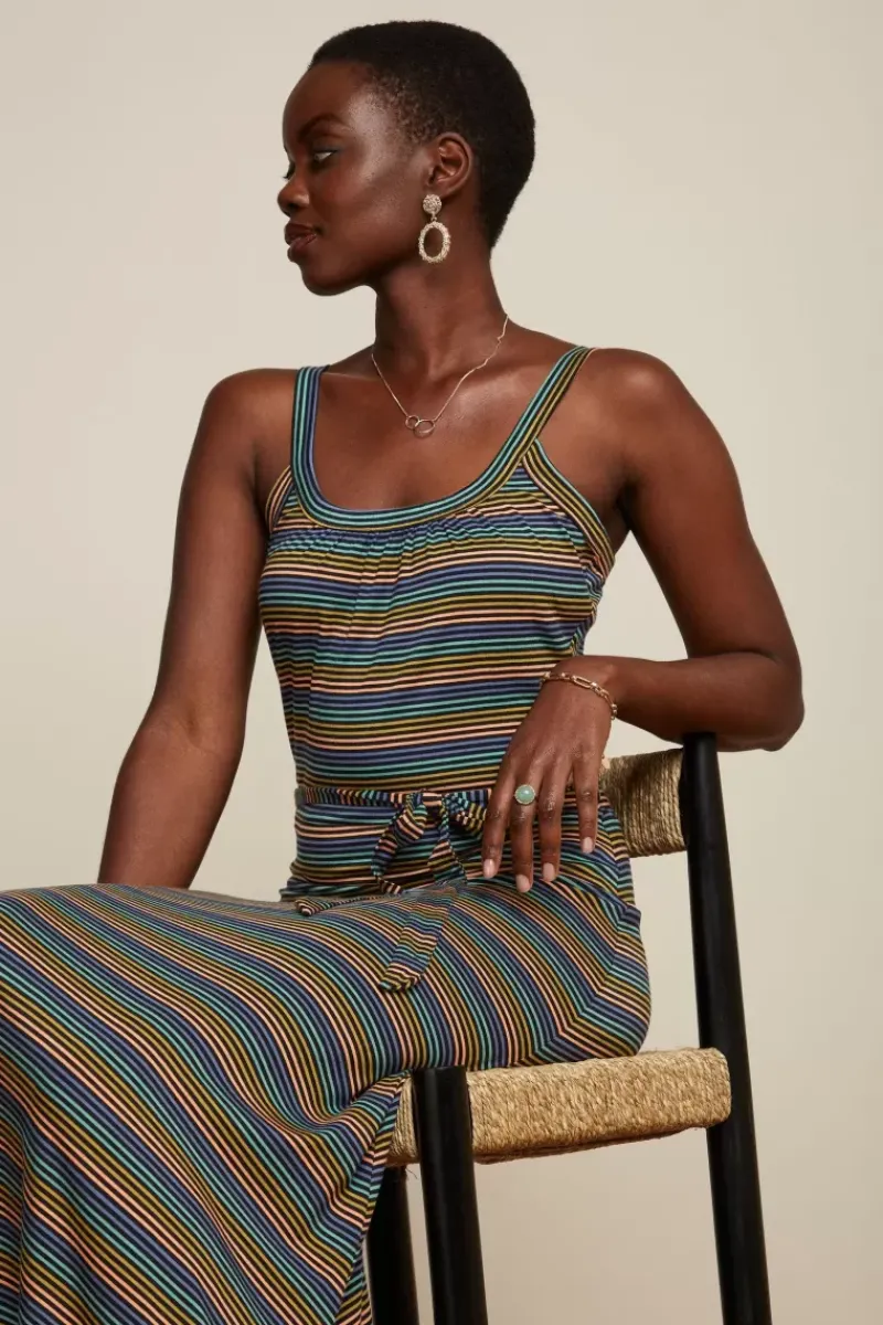 King Louie Jurken<Allison Midi Dress Mariani Stripe Black