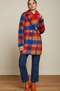 King Louie Jassen & Blazers<Amelie Coat Hutton Check Fire Red