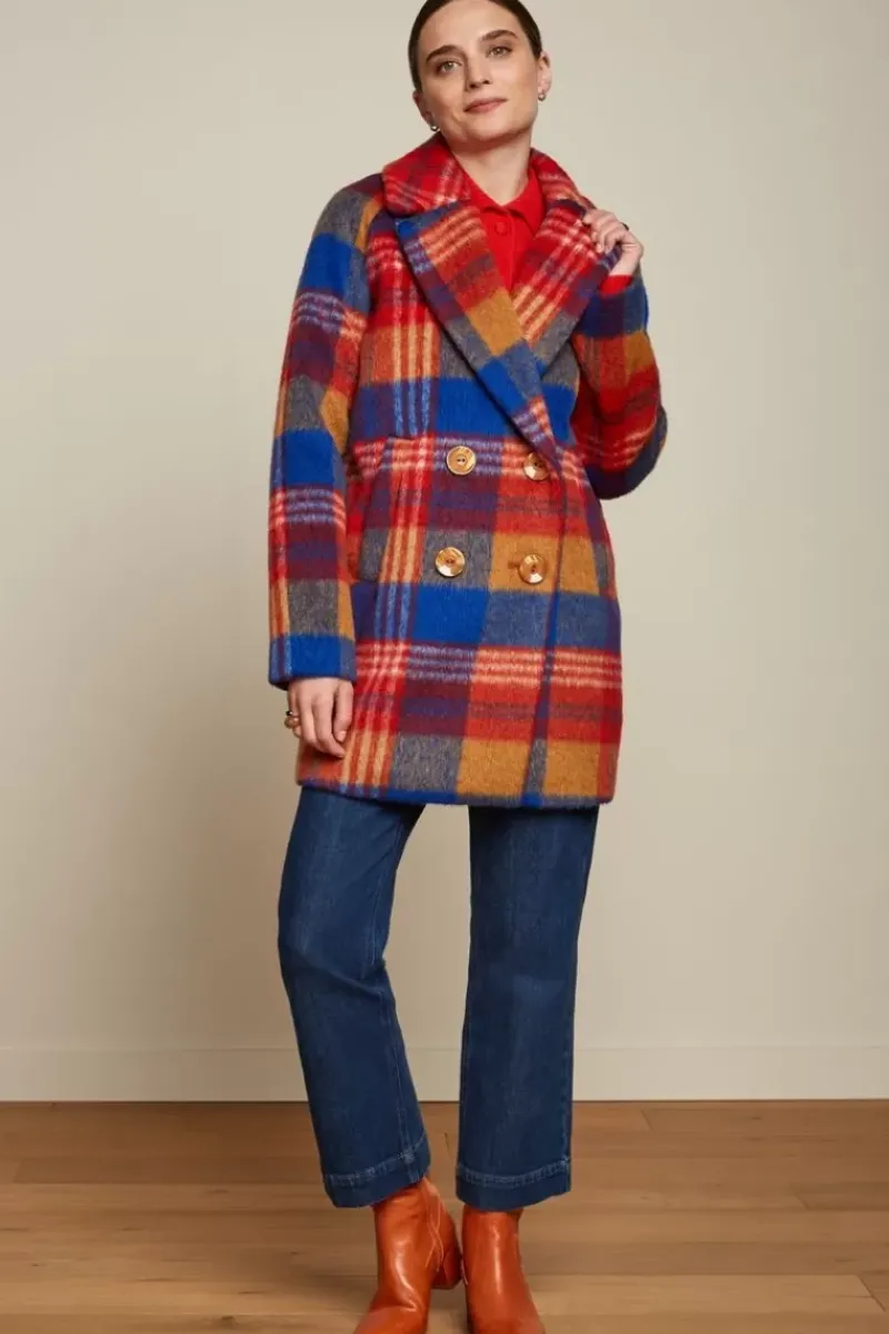 King Louie Jassen & Blazers<Amelie Coat Hutton Check Fire Red