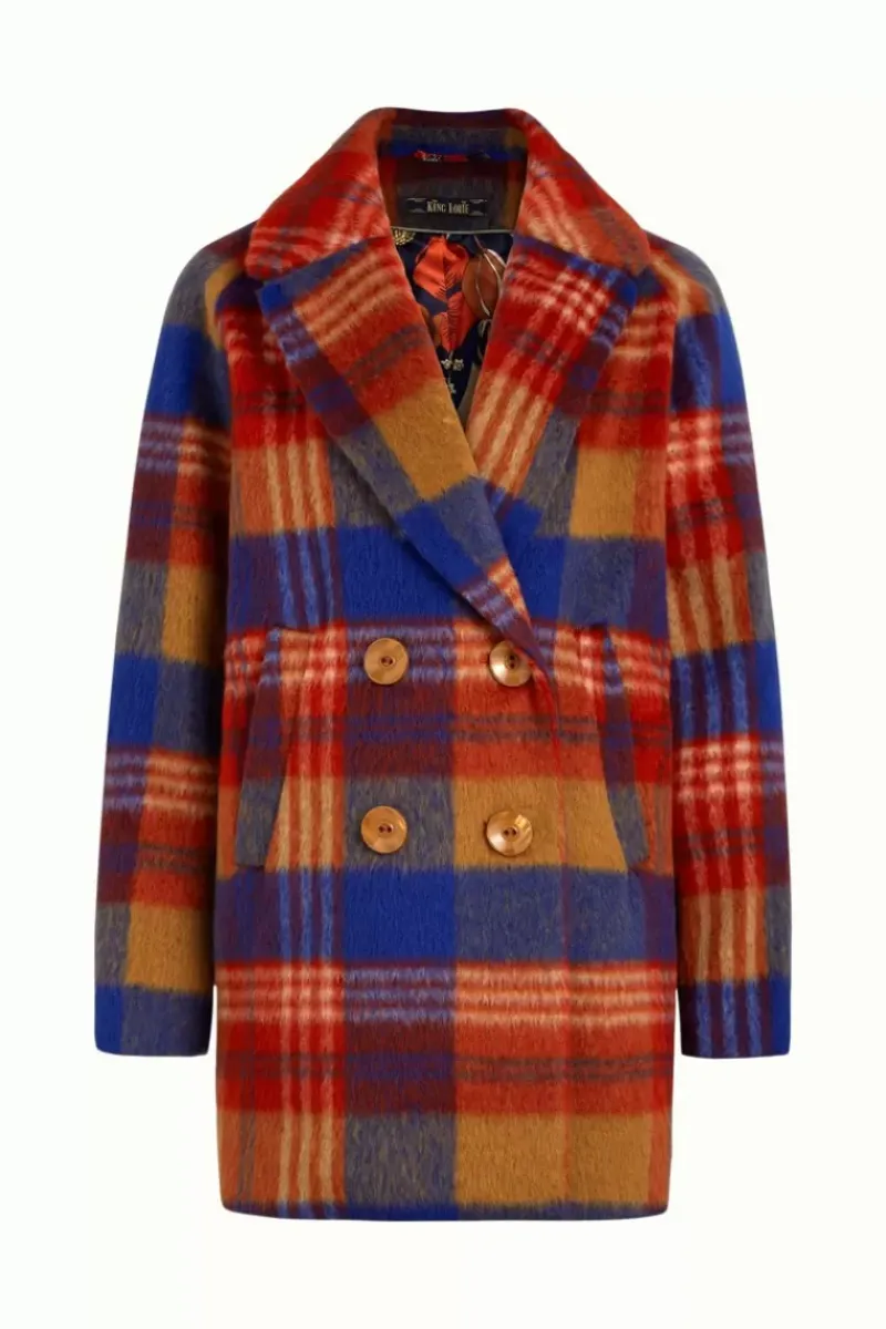 King Louie Jassen & Blazers<Amelie Coat Hutton Check Fire Red