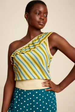 King Louie Tops & Shirts<Andrea Top Cabana Stripe Spar Green