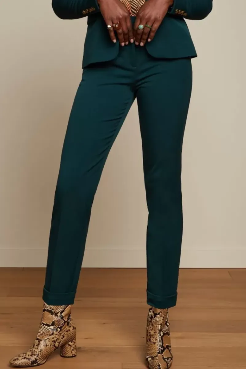 King Louie Broeken<Ann Pants Broadway Pine Green