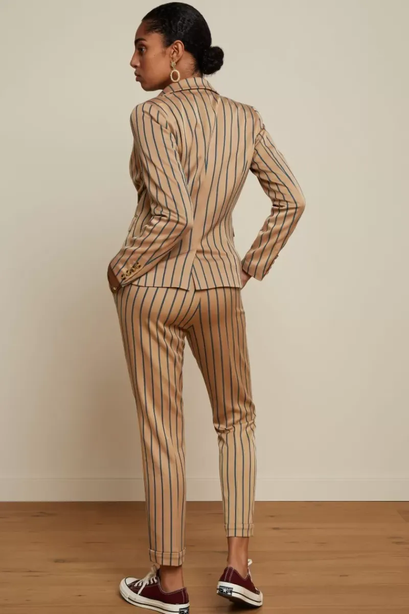 King Louie Broeken<Ann Pants Cubano Stripe Latte