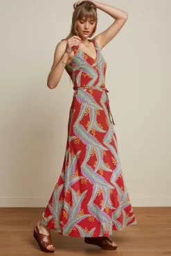 King Louie Jurken<Anna Maxi Dress Monserrat Sienna Red