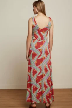King Louie Jurken<Anna Maxi Dress Monserrat Sienna Red