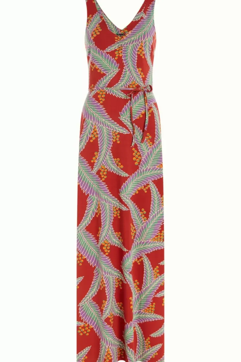 King Louie Jurken<Anna Maxi Dress Monserrat Sienna Red