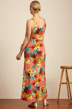 King Louie Jurken<Anna Maxi Dress Paraiso Apricot Pink
