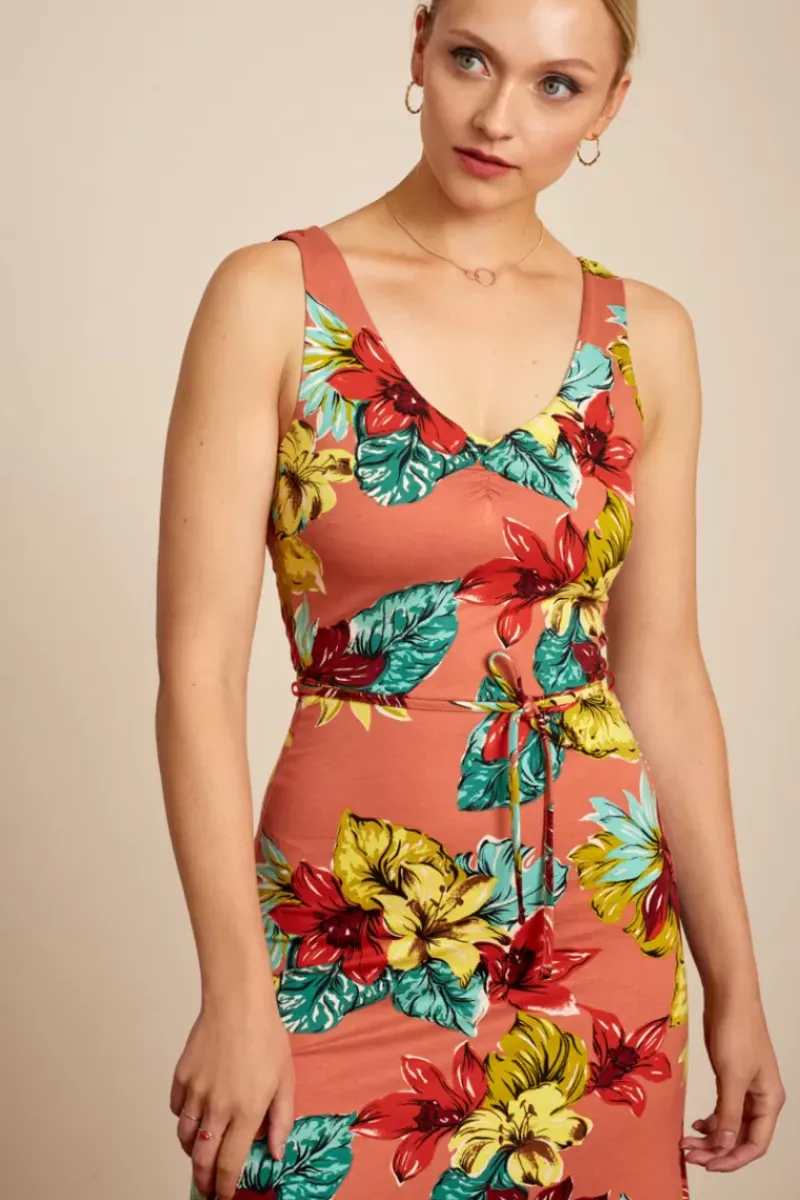 King Louie Jurken<Anna Maxi Dress Paraiso Apricot Pink
