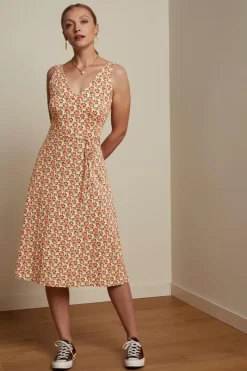 King Louie Jurken<Anna Midi Dress Miniata Flame Orange