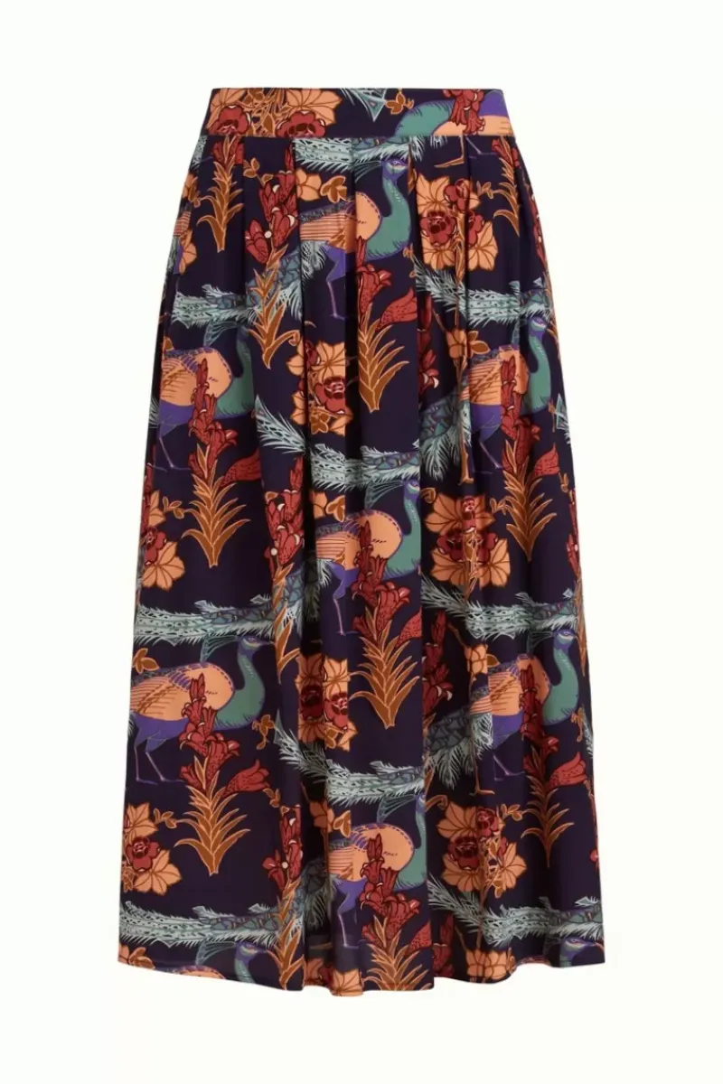 King Louie Rokken<Arianna Pleat Skirt Manhattan Blue