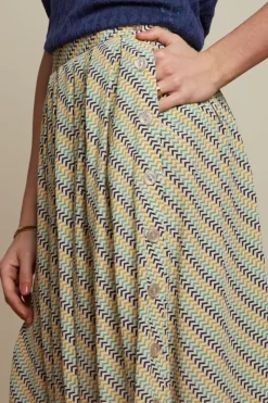 King Louie Rokken<Arianne Pleat Skirt Wylie Marzipan
