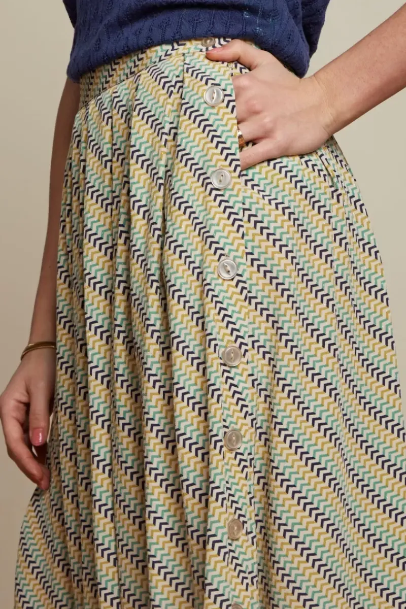 King Louie Rokken<Arianne Pleat Skirt Wylie Marzipan