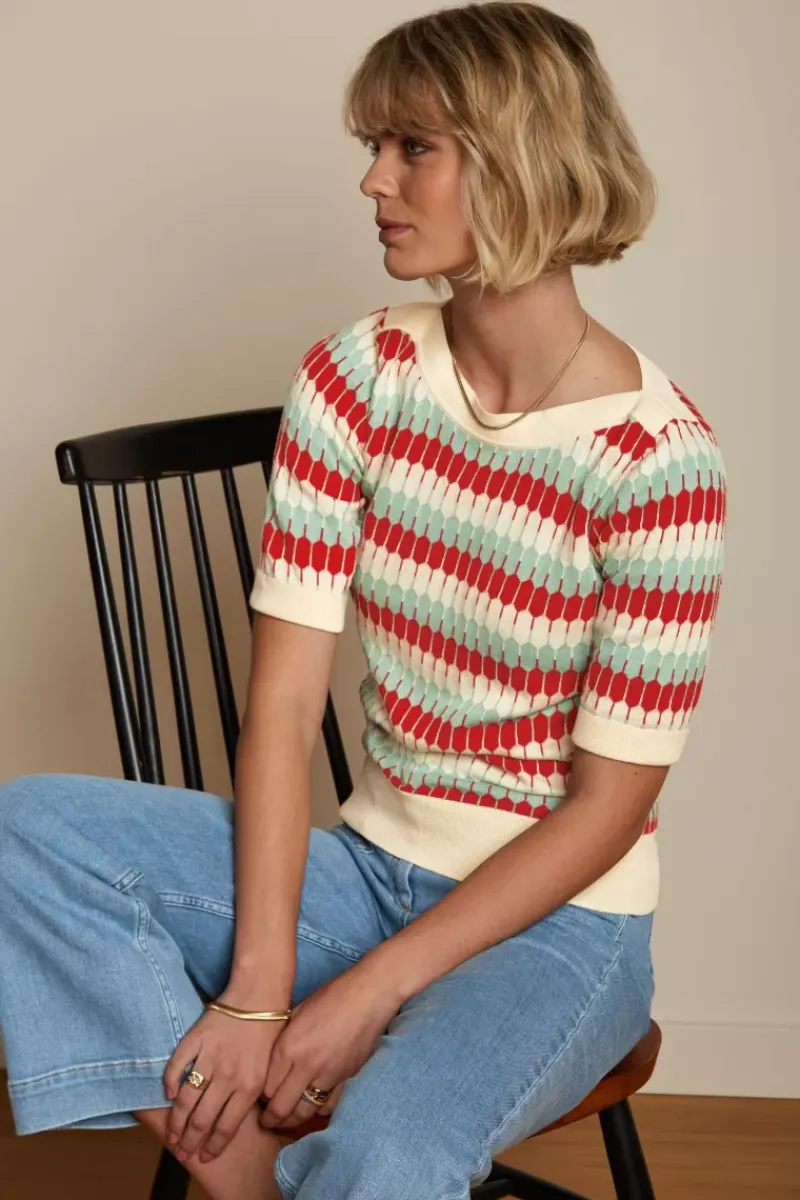 King Louie Tops & Shirts<Audrey Top Cimier Cream