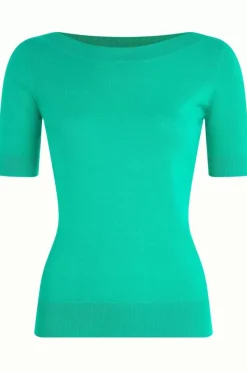 King Louie Tops & Shirts<Audrey Top Cottonclub Delphinium Green