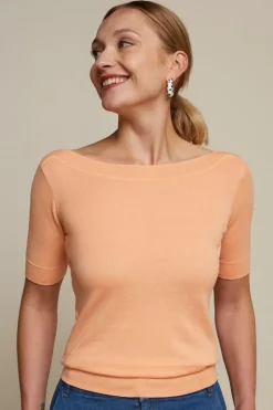 King Louie Tops & Shirts<Audrey Top Cottonclub Coral Orange