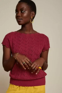 King Louie Tops & Shirts<Audrey Top Maisel Beaujolais Red