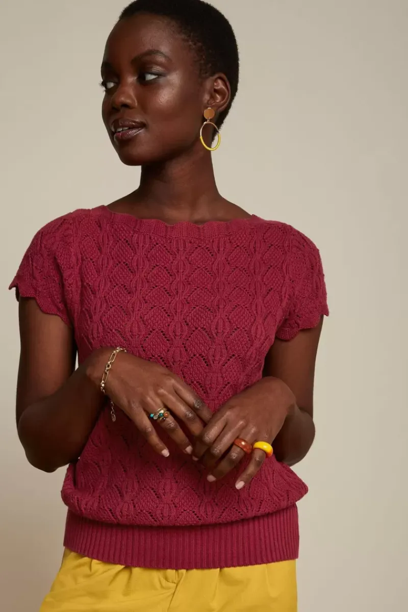 King Louie Tops & Shirts<Audrey Top Maisel Beaujolais Red