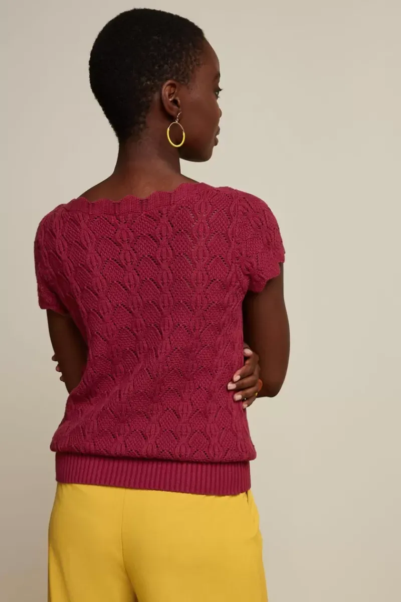 King Louie Tops & Shirts<Audrey Top Maisel Beaujolais Red