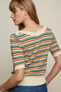 King Louie Tops & Shirts<Audrey Top Romero Cream