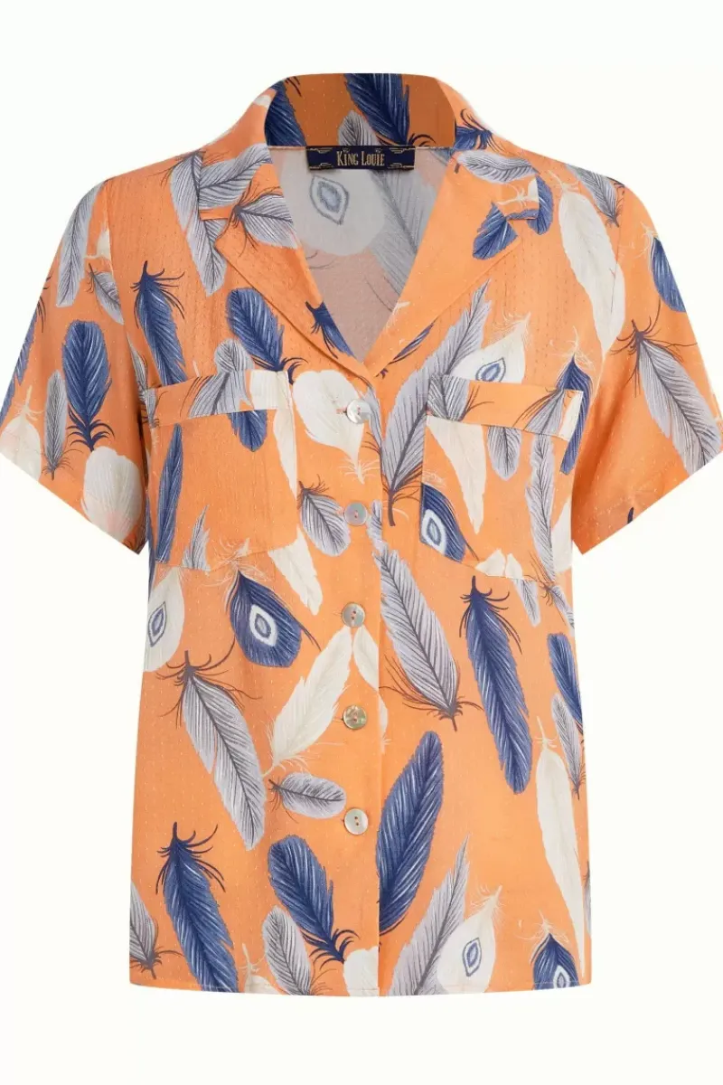 King Louie Blouses<Bella Blouse La Selle Mock Orange