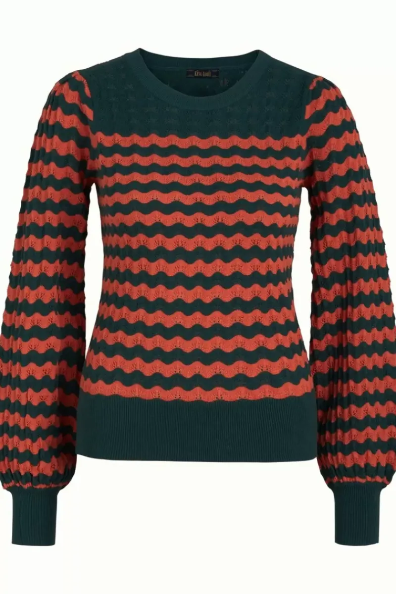 King Louie Tops & Shirts<Bella Knit Top Blizzy Pine Green