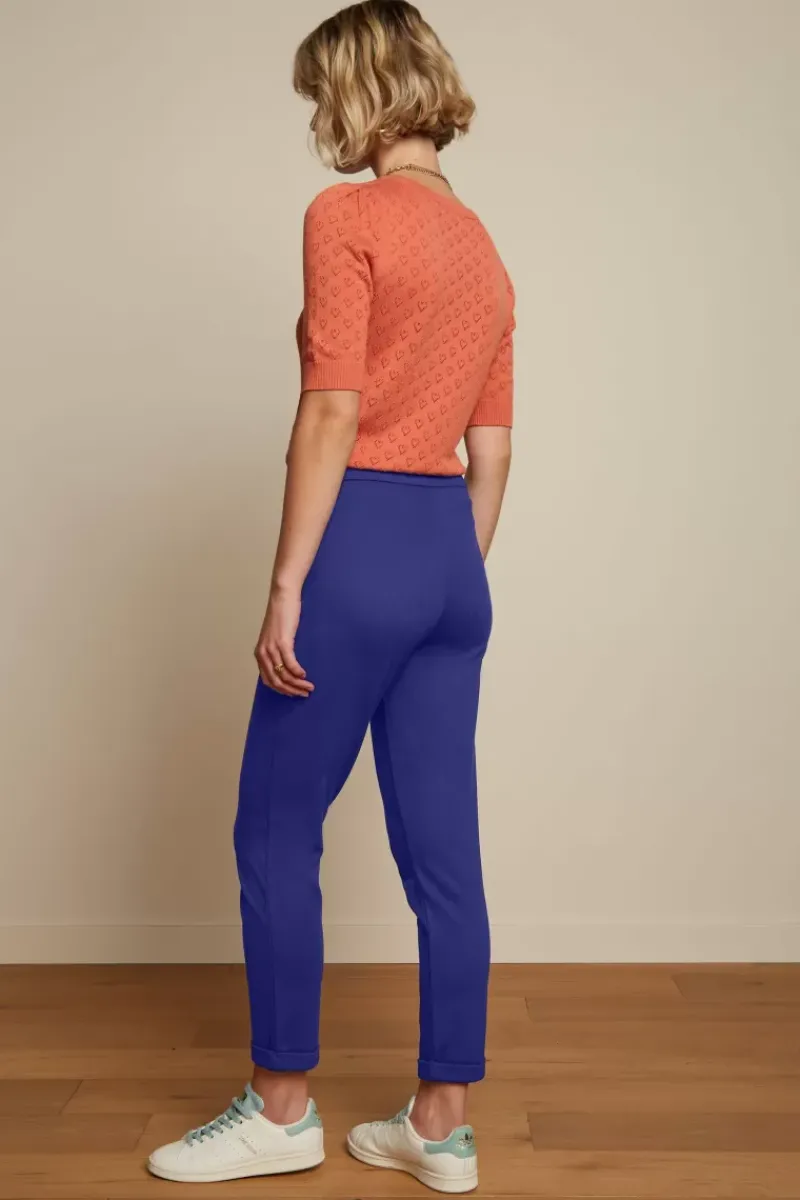 King Louie Tops & Shirts<Bella Knit Top Heart Ajour Langoustino Orange