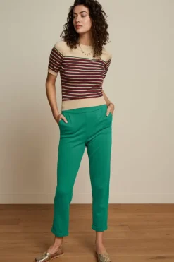 King Louie Tops & Shirts<Bella Top Ruiz Stripe Beaujolais Red